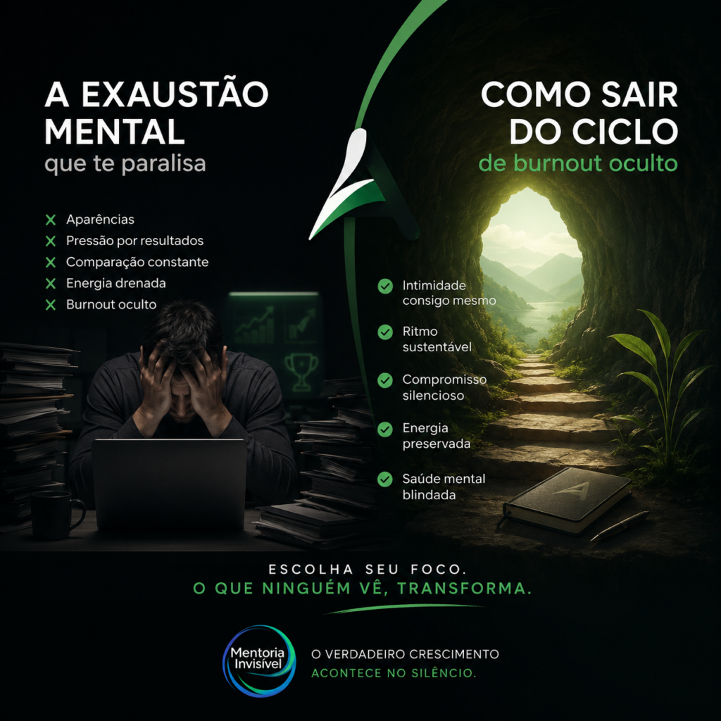 A exaustão mental que te paralisa: como sair do ci