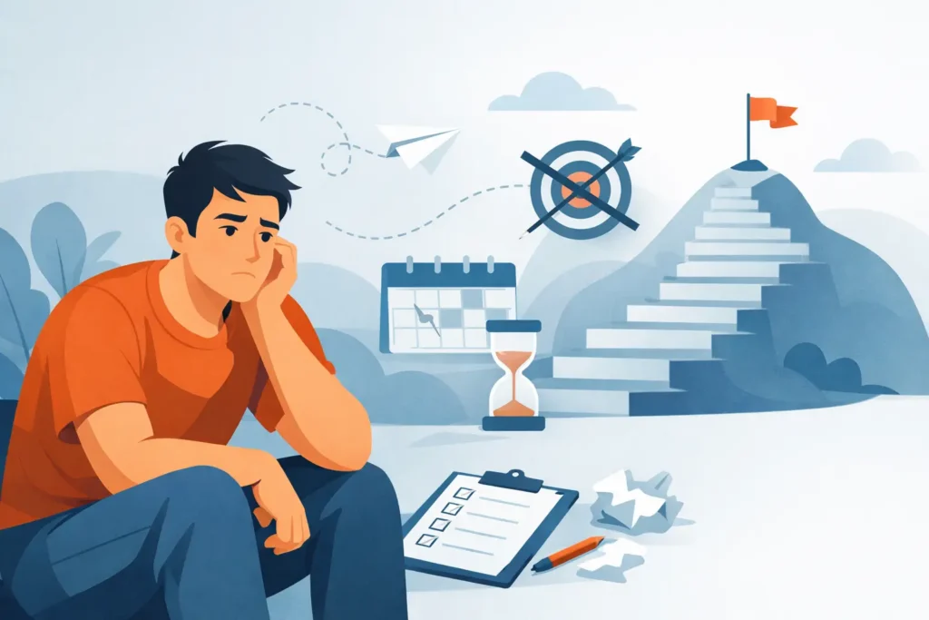 Por que abandono metas mesmo querendo mudar?